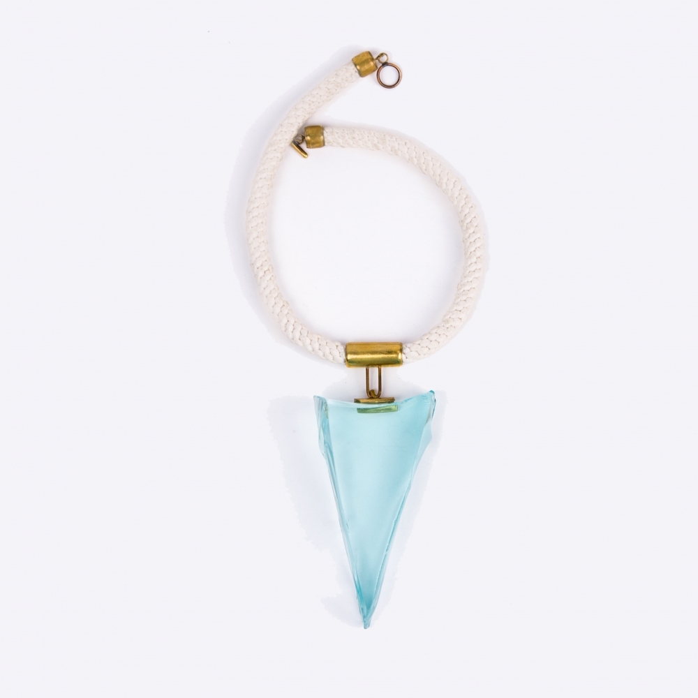 Blue Glass Necklace, Large, Deon Rubi