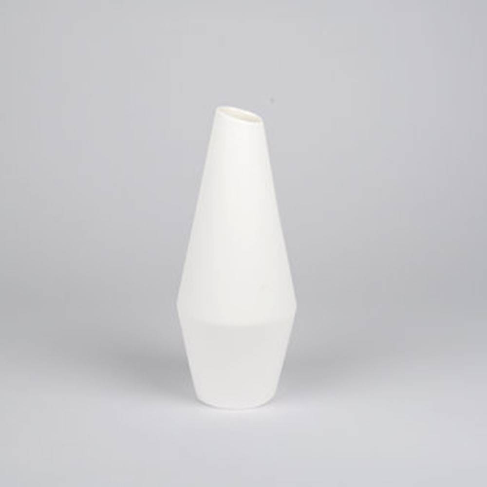 Crooked Vase, White - Classy Ceramic Vase