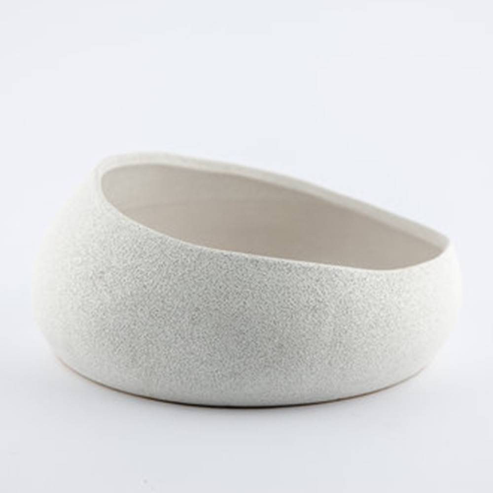 Baz Bowl, White - Shiny Round Bowl