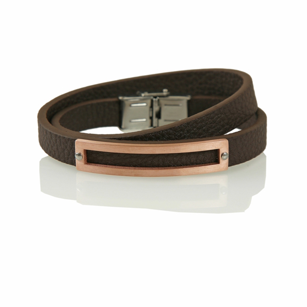 Brown Erdek Leather Bracelet - Buttigo