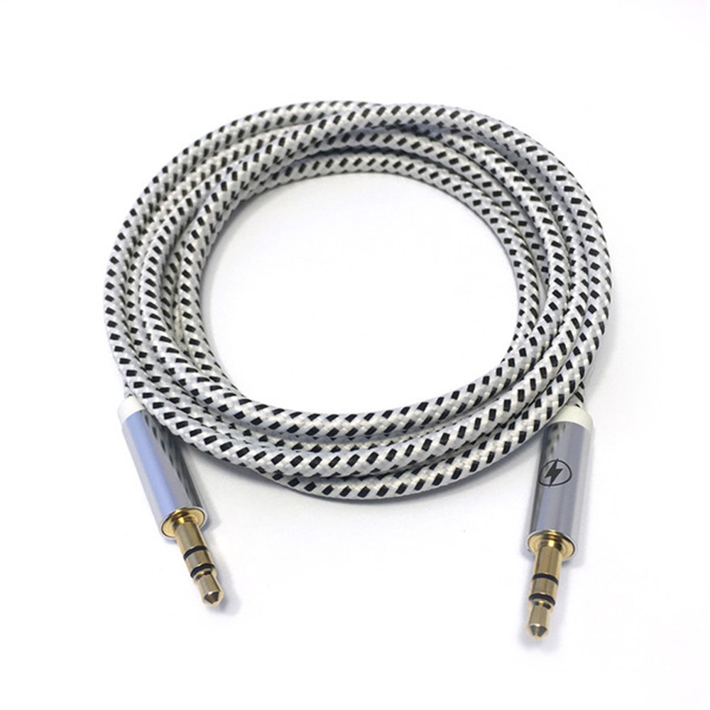 Black & White Auxiliary Cable | Charge Cords