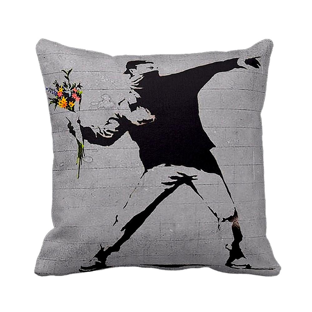 Rage Flower Thrower | Banksy Art | iLeesh