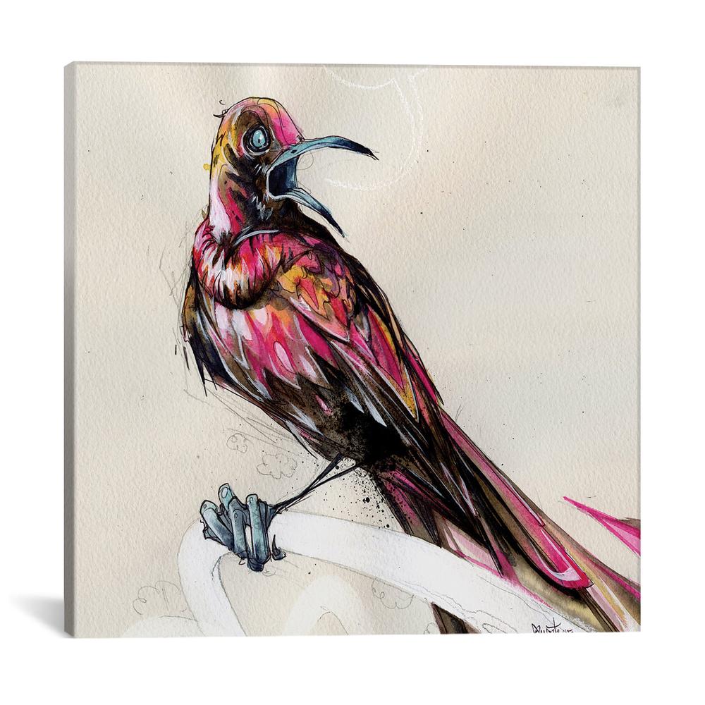 Grackle III by Black Ink Art Canvas Print