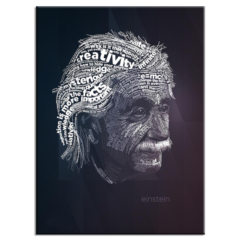 Einstein Typography Poster | Lynx Art