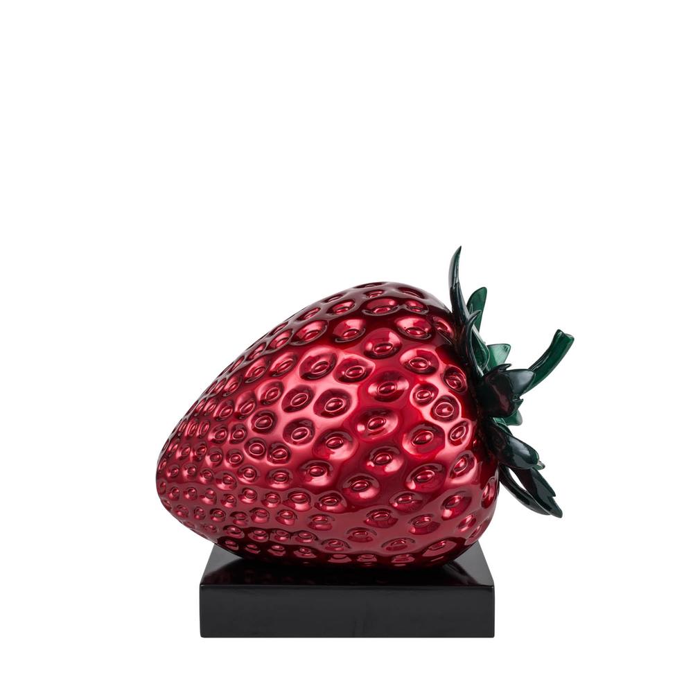 Summer Strawberry | Metalic Red | Resin Sculpture