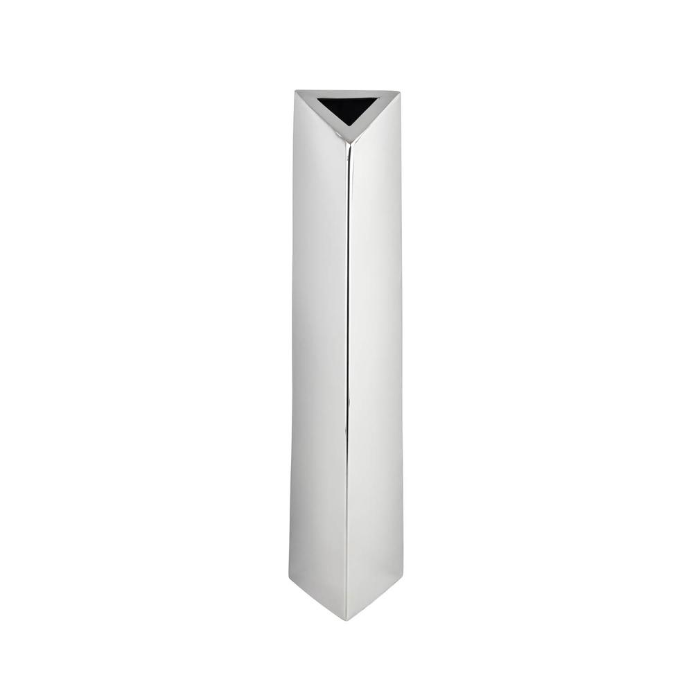 Stainless Steel Angled Cylinder Vase Small